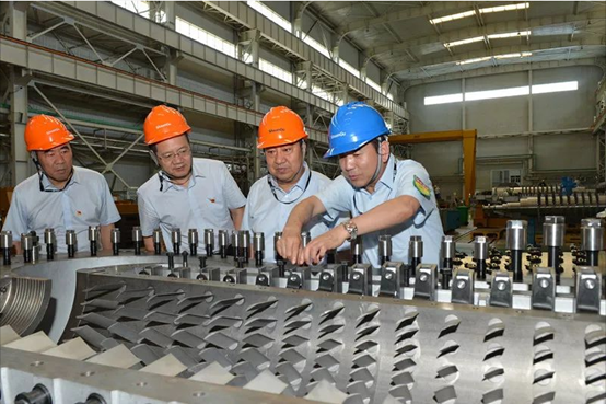 中国西电集团有限公司党委书记、董事长白忠泉一行来访GA黄金甲