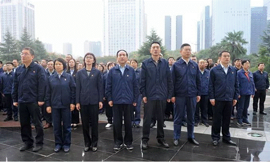 GA黄金甲集团进行庆祝新中国成立暨“不忘初心服膺使命”主题升旗典礼